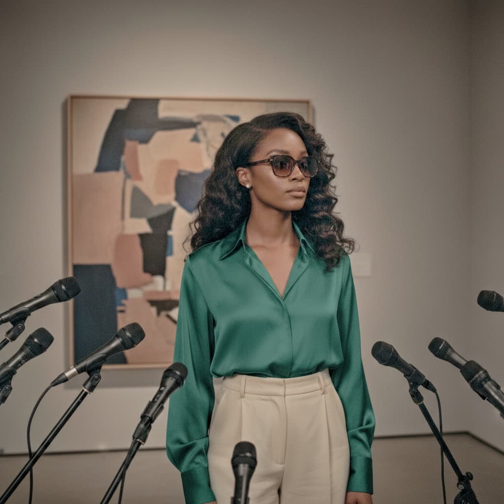 Collaborators reviewing work at a desk in a studio